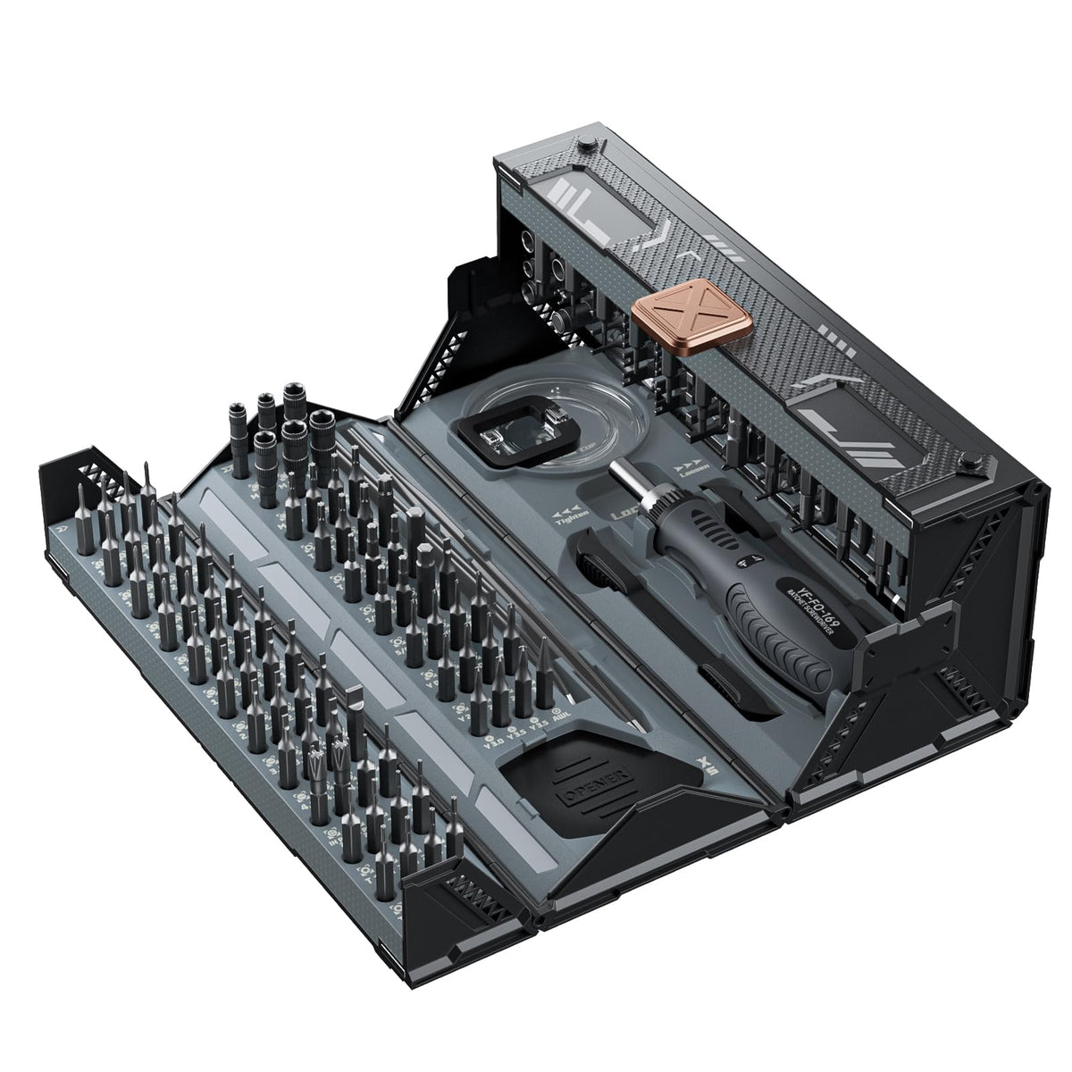 JAKEMY 180-in-1 computer screwdriver kit in case for portable electronics repair