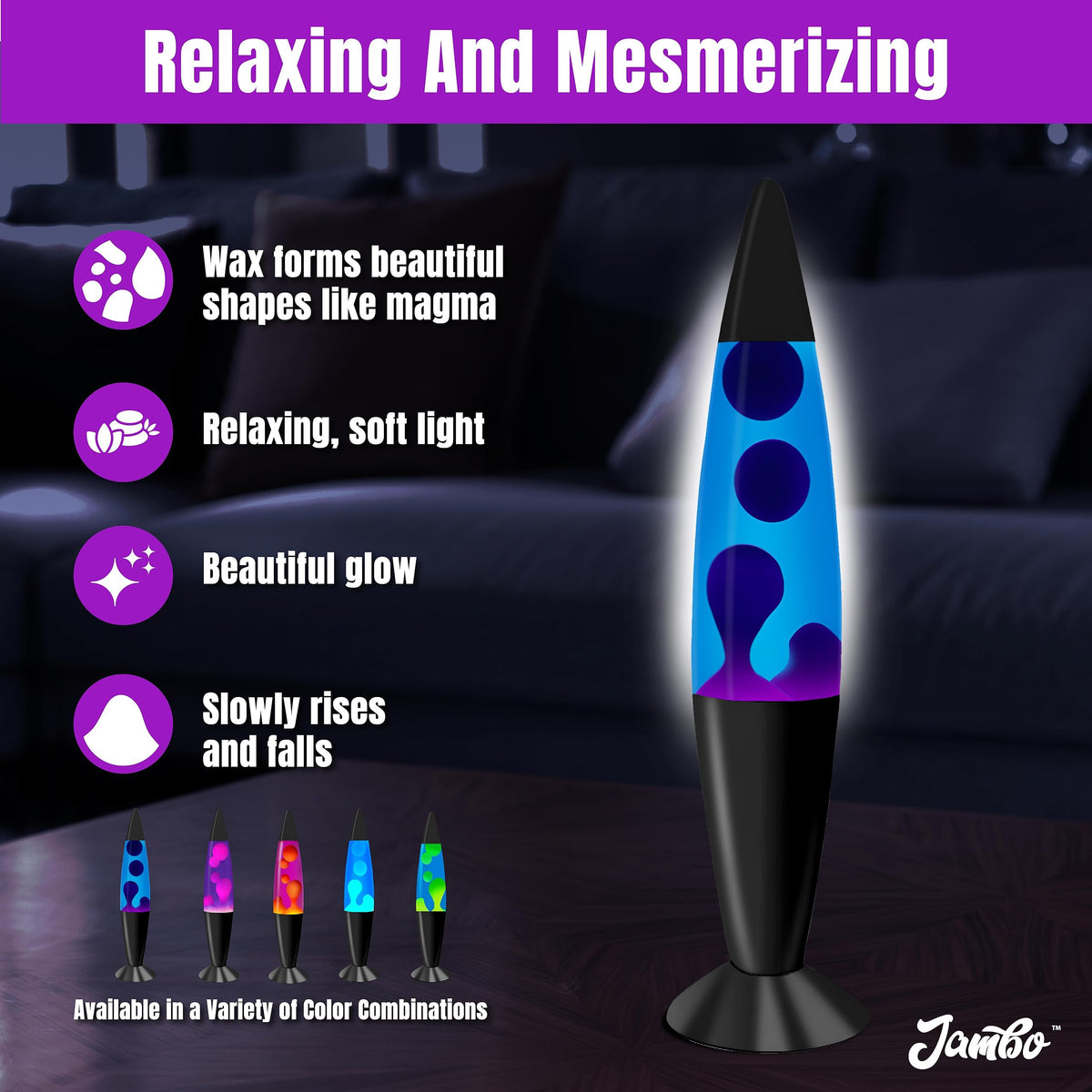JAMBO adult bedroom decor lamp with calming motion