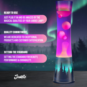 JAMBO Aurora decal lit room shot showing decorative glow