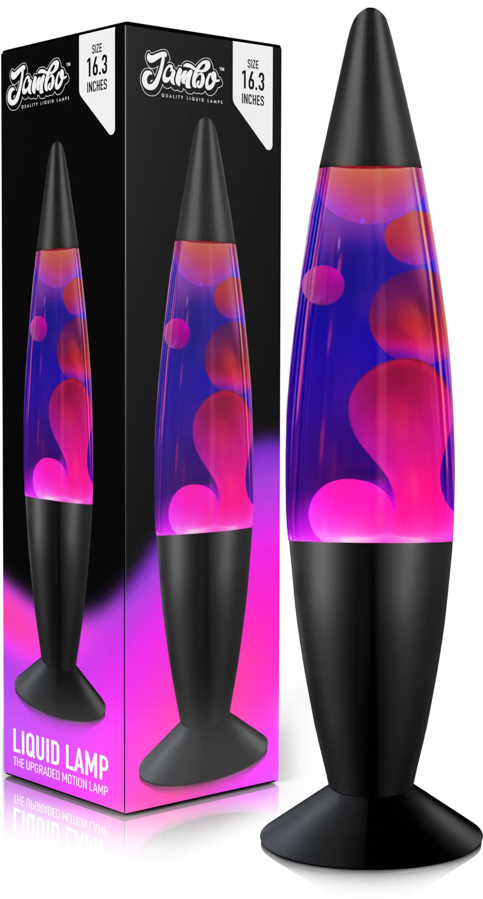 JAMBO beautiful lamp blue purple wax movement creates ambient lighting for any room