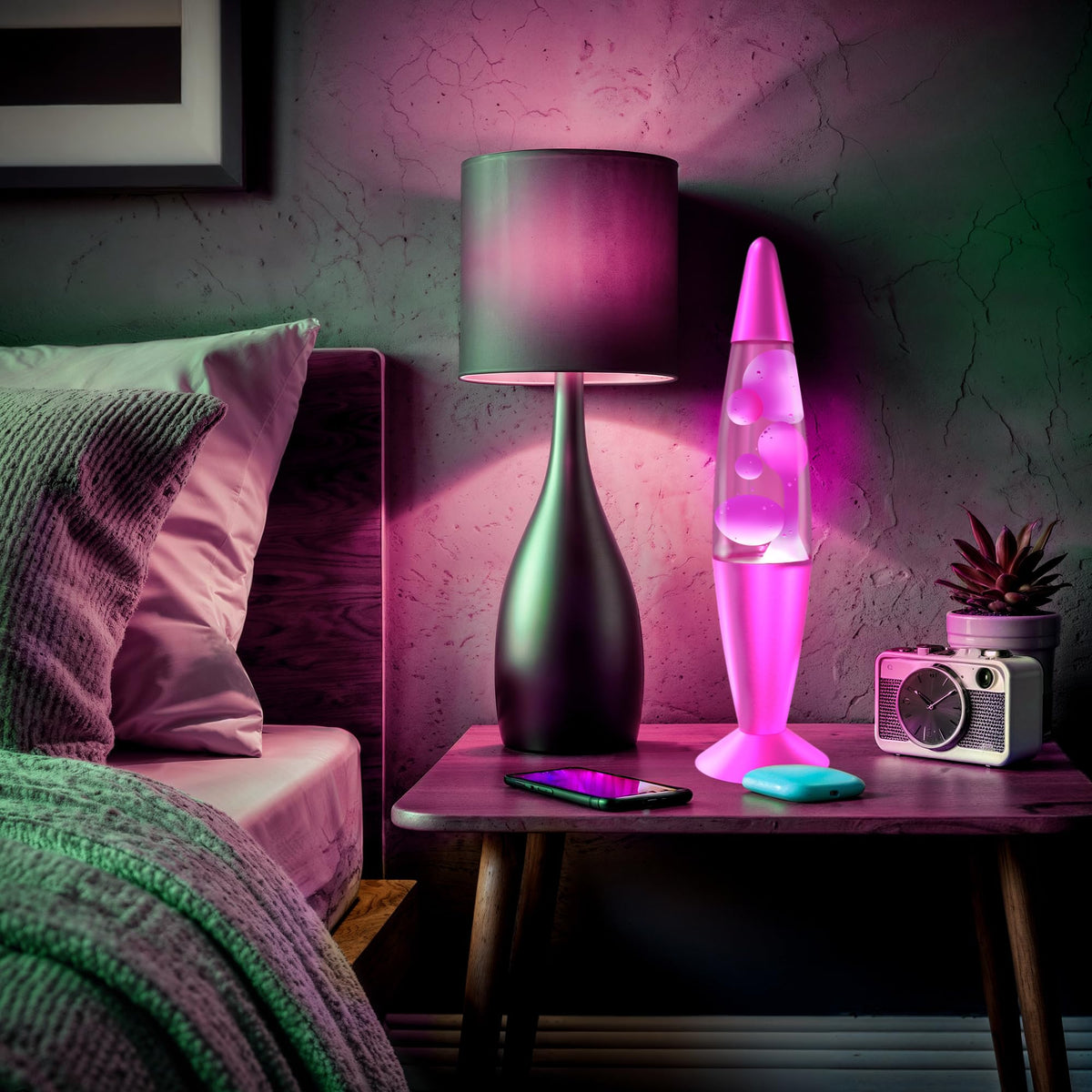 JAMBO bedroom desk lamp blends with modern or classic decor.