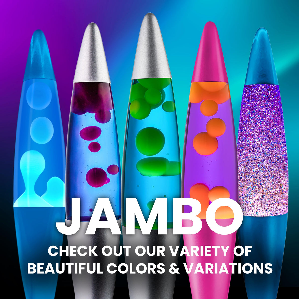 JAMBO liquid lamp bedroom decor adds a tranquil focal point.