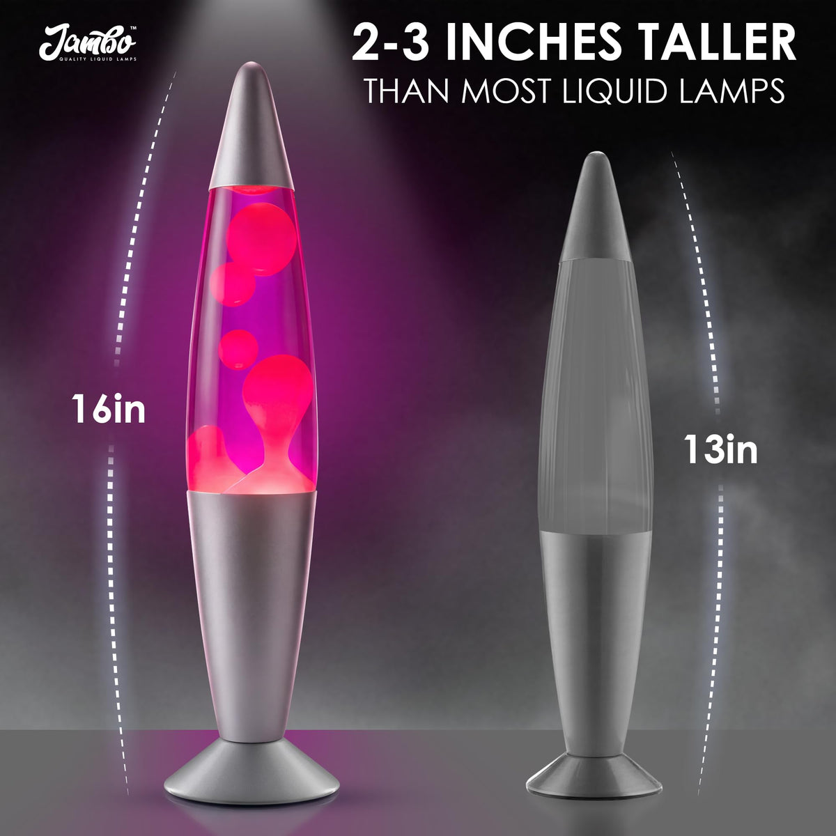 JAMBO liquid lamp durable construction ensures long lasting decor