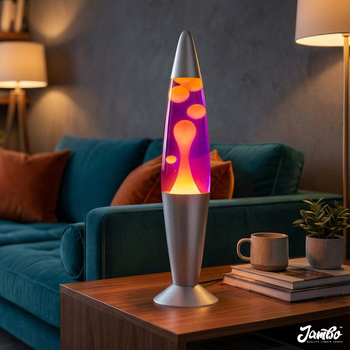 JAMBO Liquid Lamp night light offers gentle illumination for teens and kids.