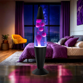 JAMBO lamp shows purple and white wax motion for soothing visuals.