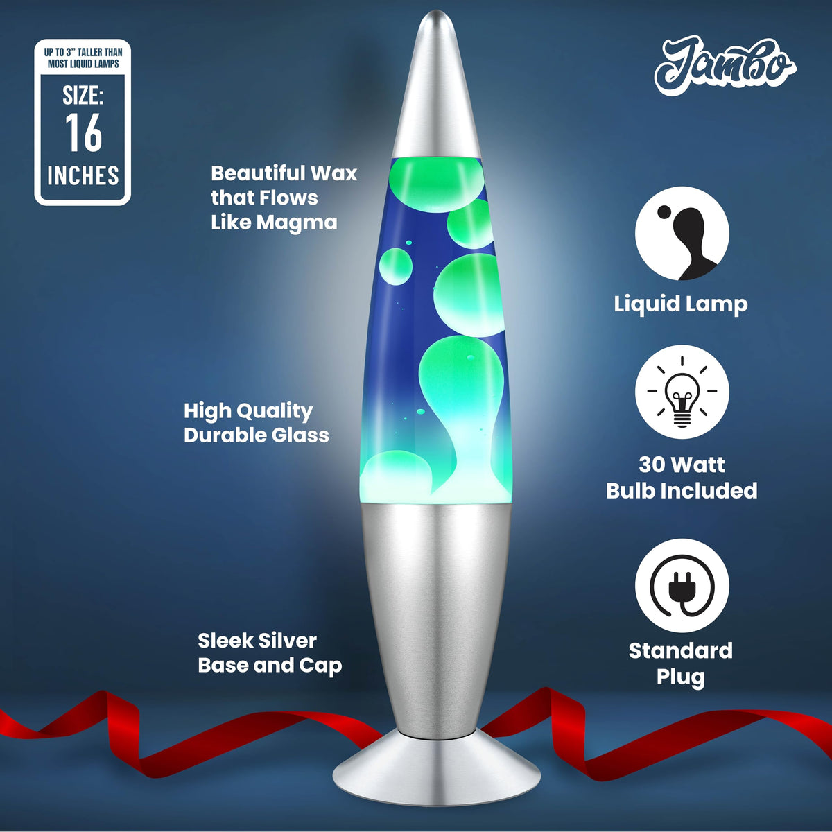 JAMBO living-room decor lamp adds dynamic color and gentle motion.