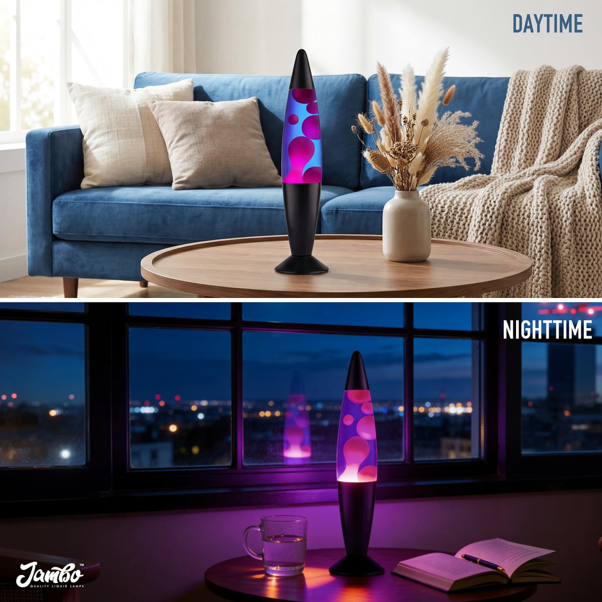 JAMBO modern retro black base complements vivid wax motion