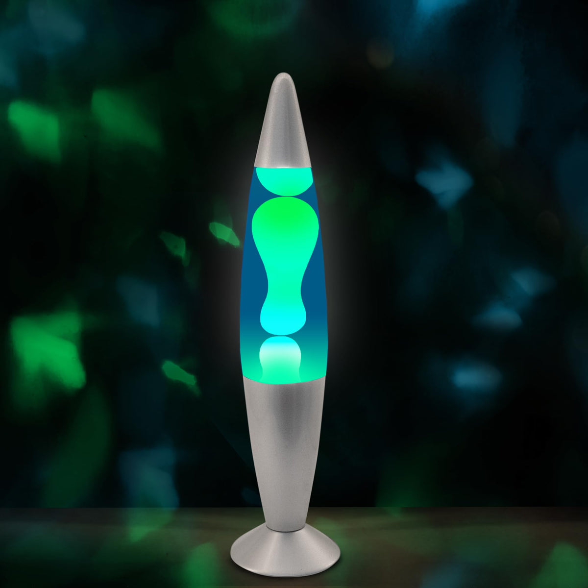 JAMBO night-light blue wax lamp with soft, soothing illumination.
