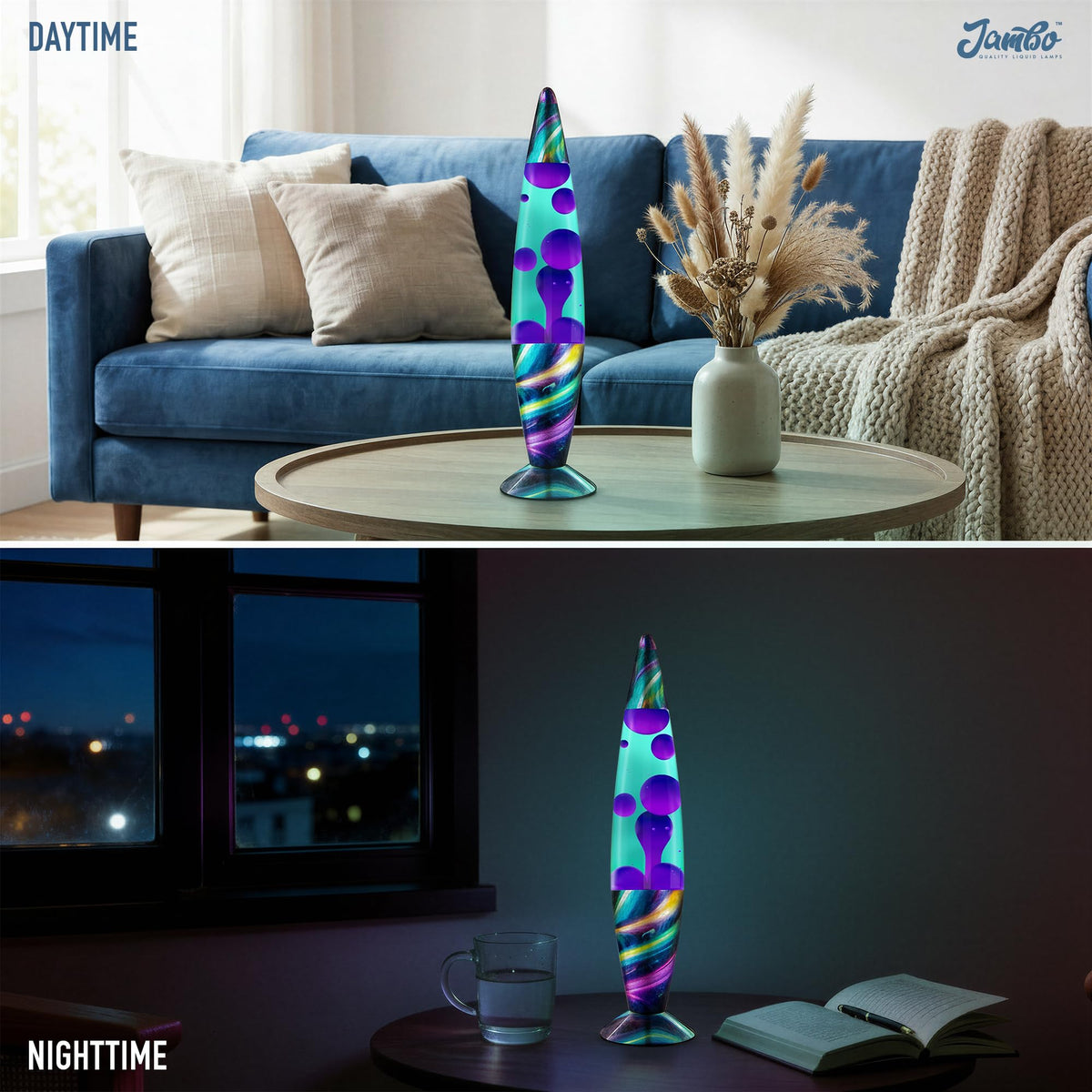 JAMBO night-light decor lamp fits kids rooms and teens spaces.