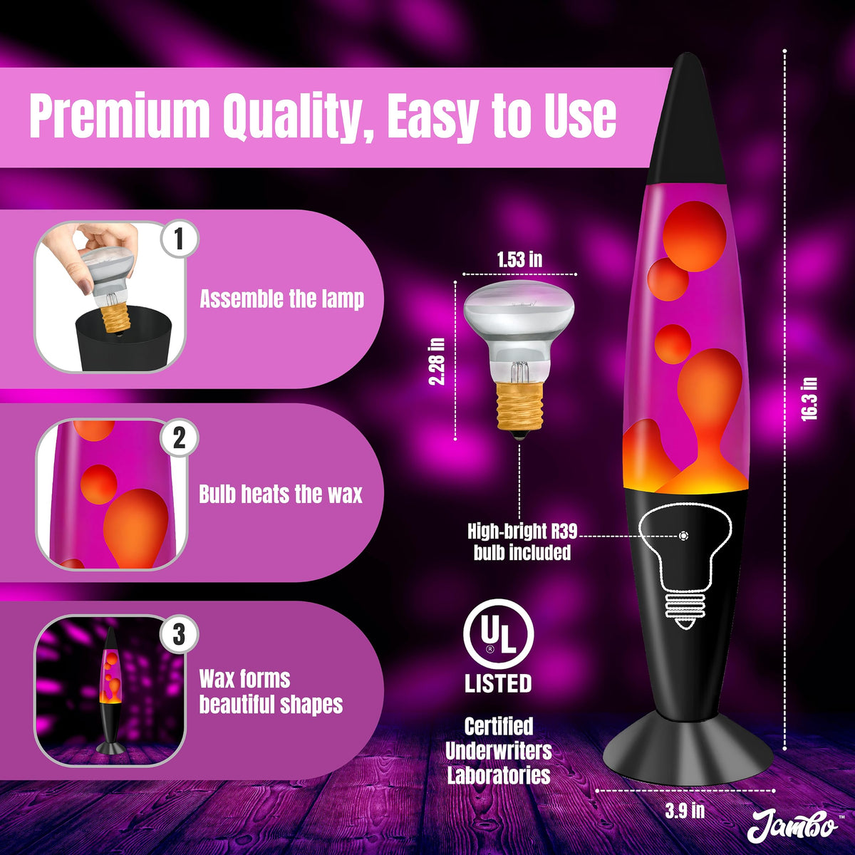 JAMBO night-light decor for quiet evenings and study spaces.
