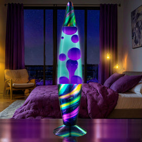 JAMBO purple wax flow creates mesmerizing motion for relaxation.