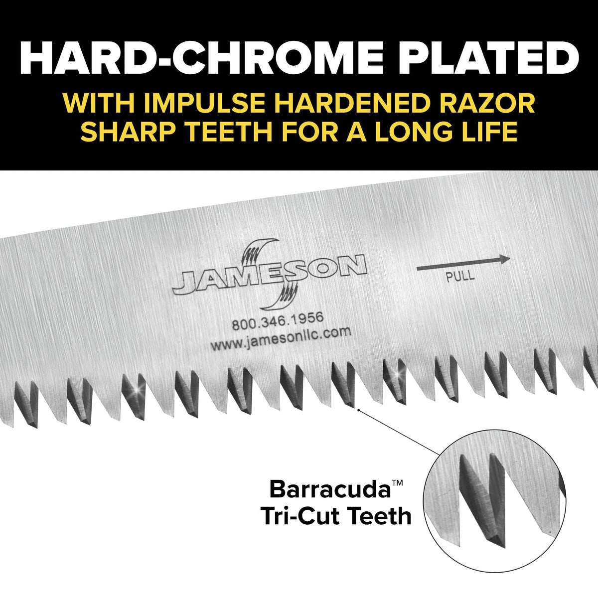 Jameson Barracuda 13-inch blade detail and profile.