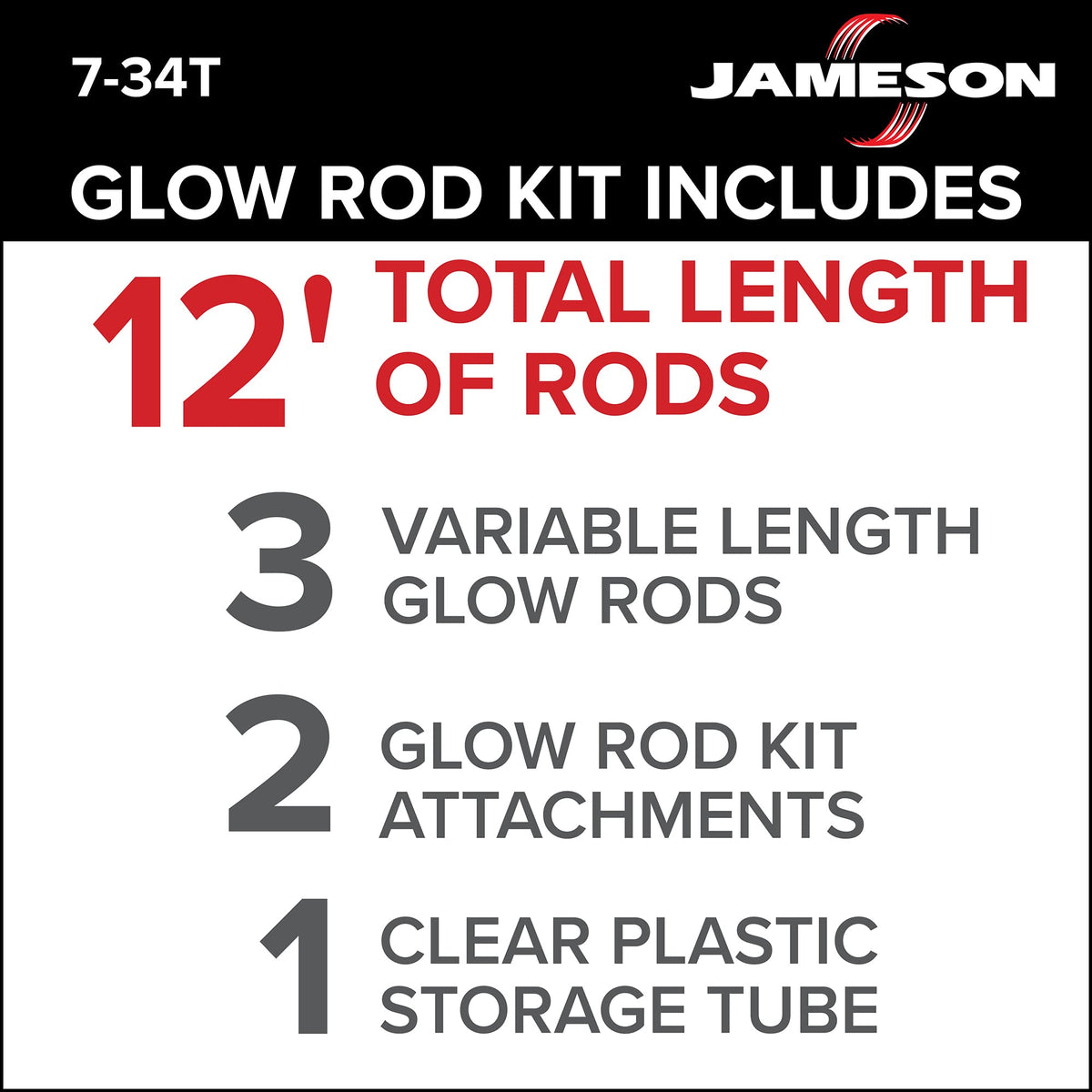 Jameson Glow Fish Rod Kit: bullet nose eyelet for guiding wires.