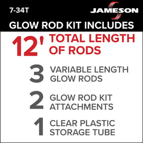 Jameson Glow Fish Rod Kit: bullet nose eyelet for guiding wires.