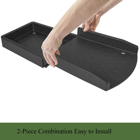 Jamphaza Downspout Guard anchored securely with stakes