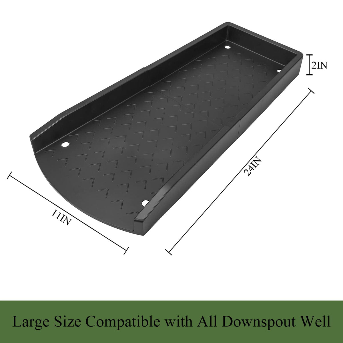 Jamphaza Rain Gutter Splash Block showcases durable weatherproof design