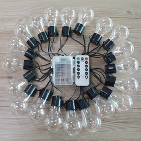 Janchs 25 ft total length string lights ready for balcony or patio decoration