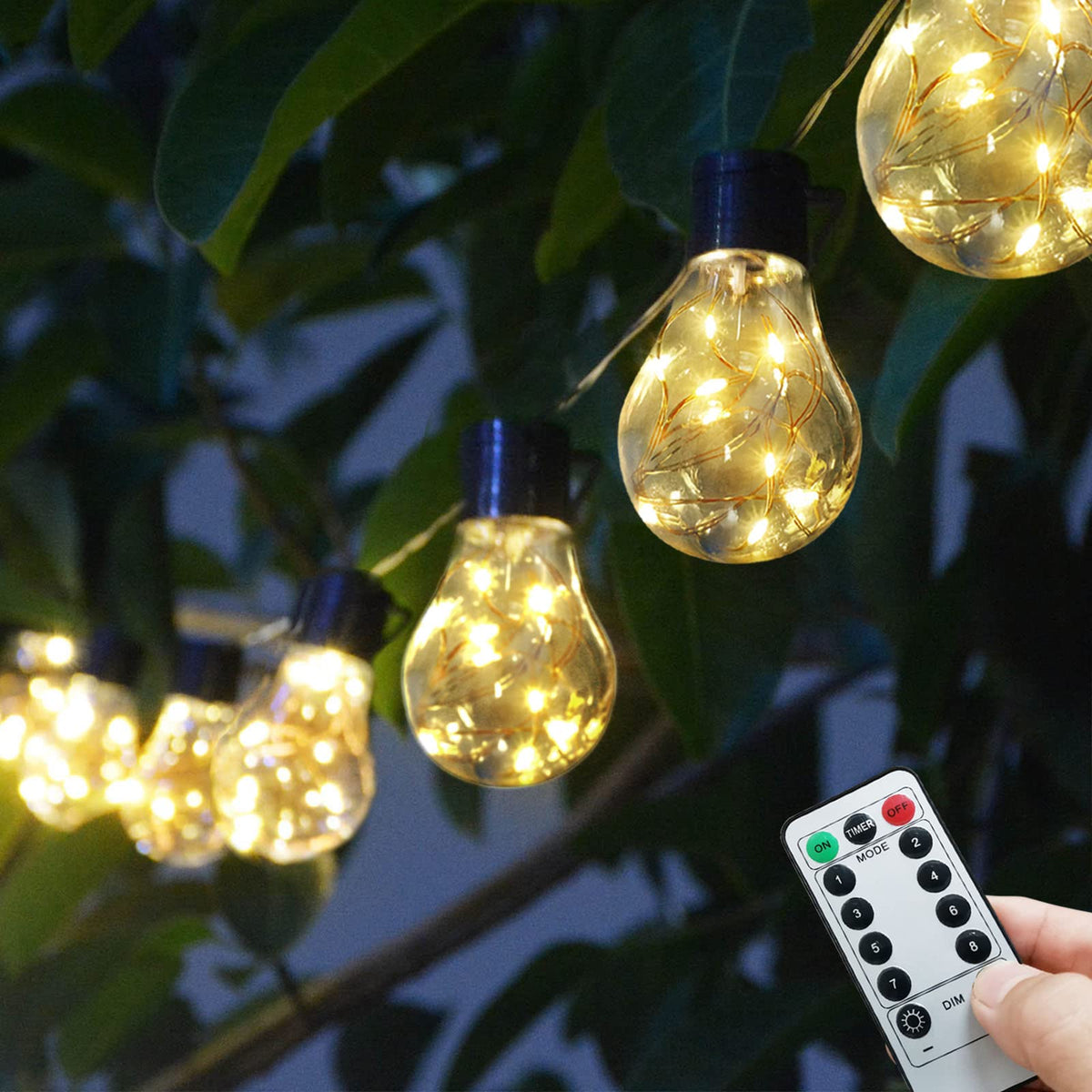 Janchs battery operated lights with 20 bulbs for cozy indoor and outdoor spaces