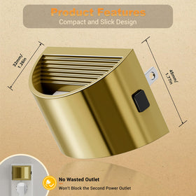 JandCase lights offer brightness options of 30, 60, and 100 lumens.