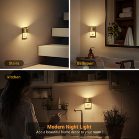 JandCase glare-free night light provides a gentle, eye-friendly glow.