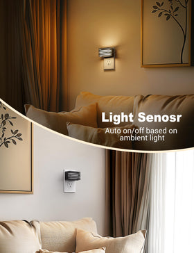 JandCase 3000K soft white night light for a gentle ambient glow.