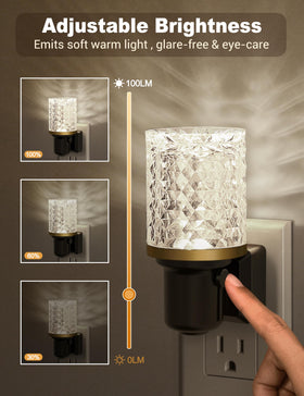 JandCase night light with auto sensor turns on at dusk and off at dawn for convenience.