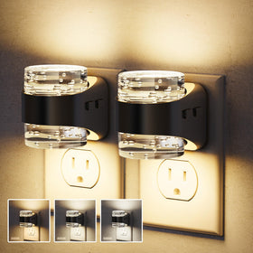 JandCase LED night light front view showing bubble design and ambient glow