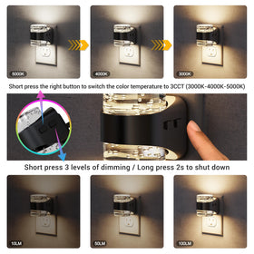 JandCase LED night light side angle with dual-direction illumination