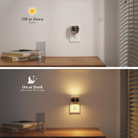 JandCase LED night light displays 3000K-5000K color temperatures for mood options