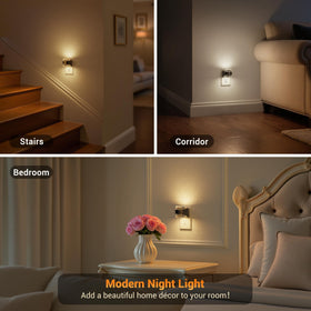 JandCase LED night light with three brightness levels for gentle to bright light
