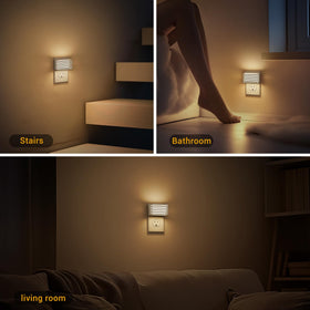 JandCase LED night light with a sleek design to fit modern decor