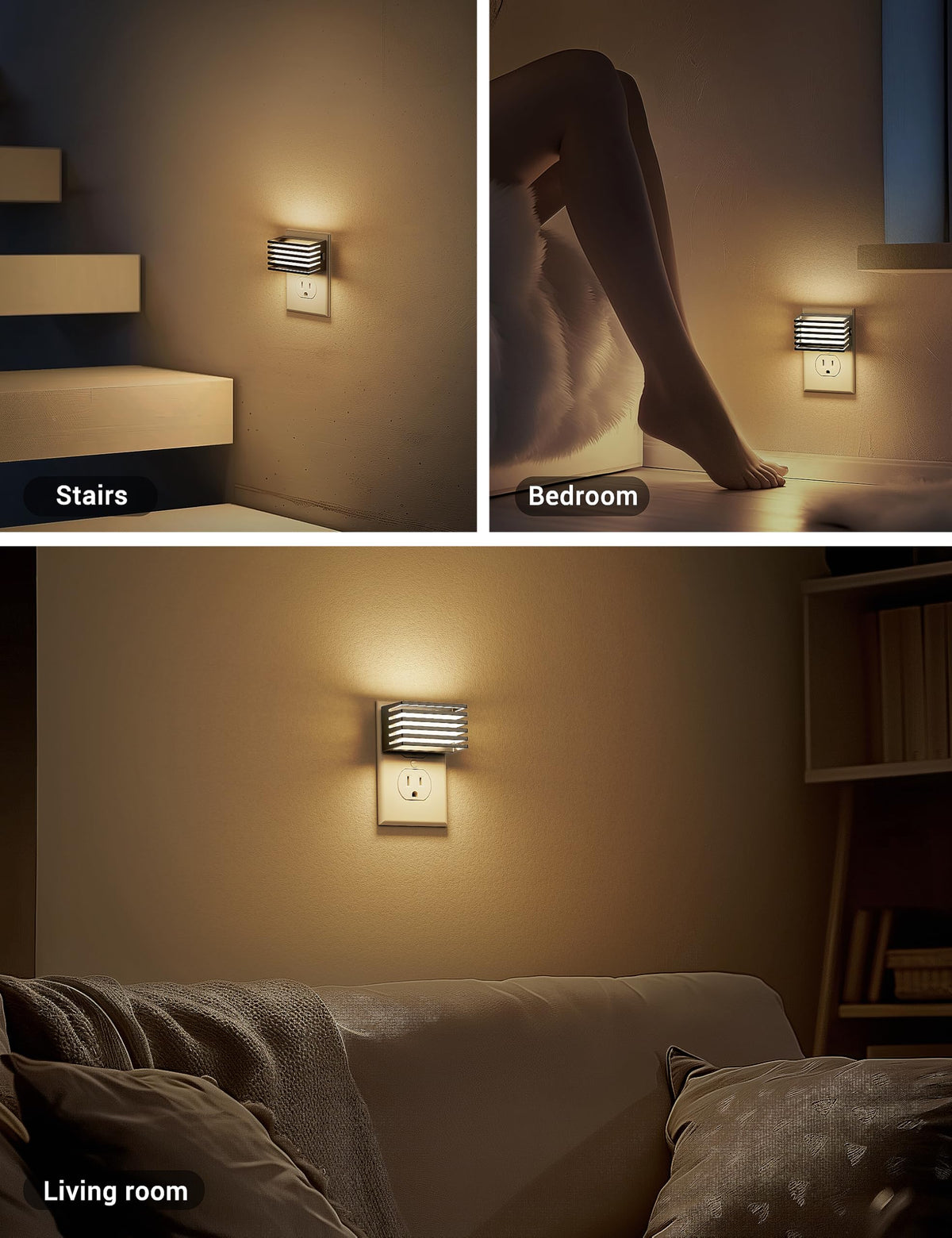 JandCase modern design night light complements living spaces