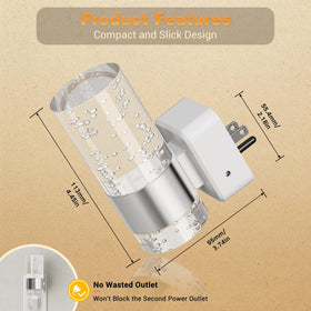 JandCase dimmable night light lets you set brightness for ambiance or practical use.