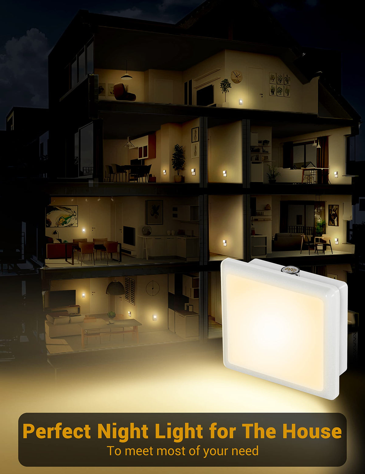 JandCase night light in a kid’s room providing gentle guidance