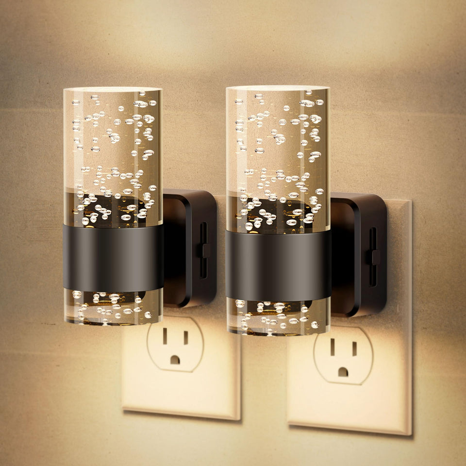 JandCase night light plug-in wall with modern design for bedrooms and hallways.