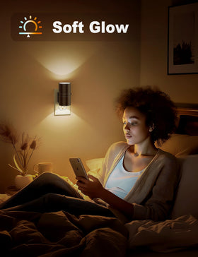 JandCase Night Light emits warm 3000K glow for eye comfort