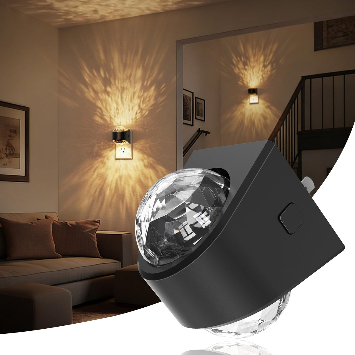 JandCase star projection night light plugged into wall for ceiling galaxy visuals