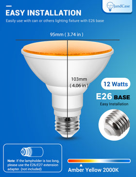 JandCase non-dimmable PAR30 bulb, simple installation and reliable operation.