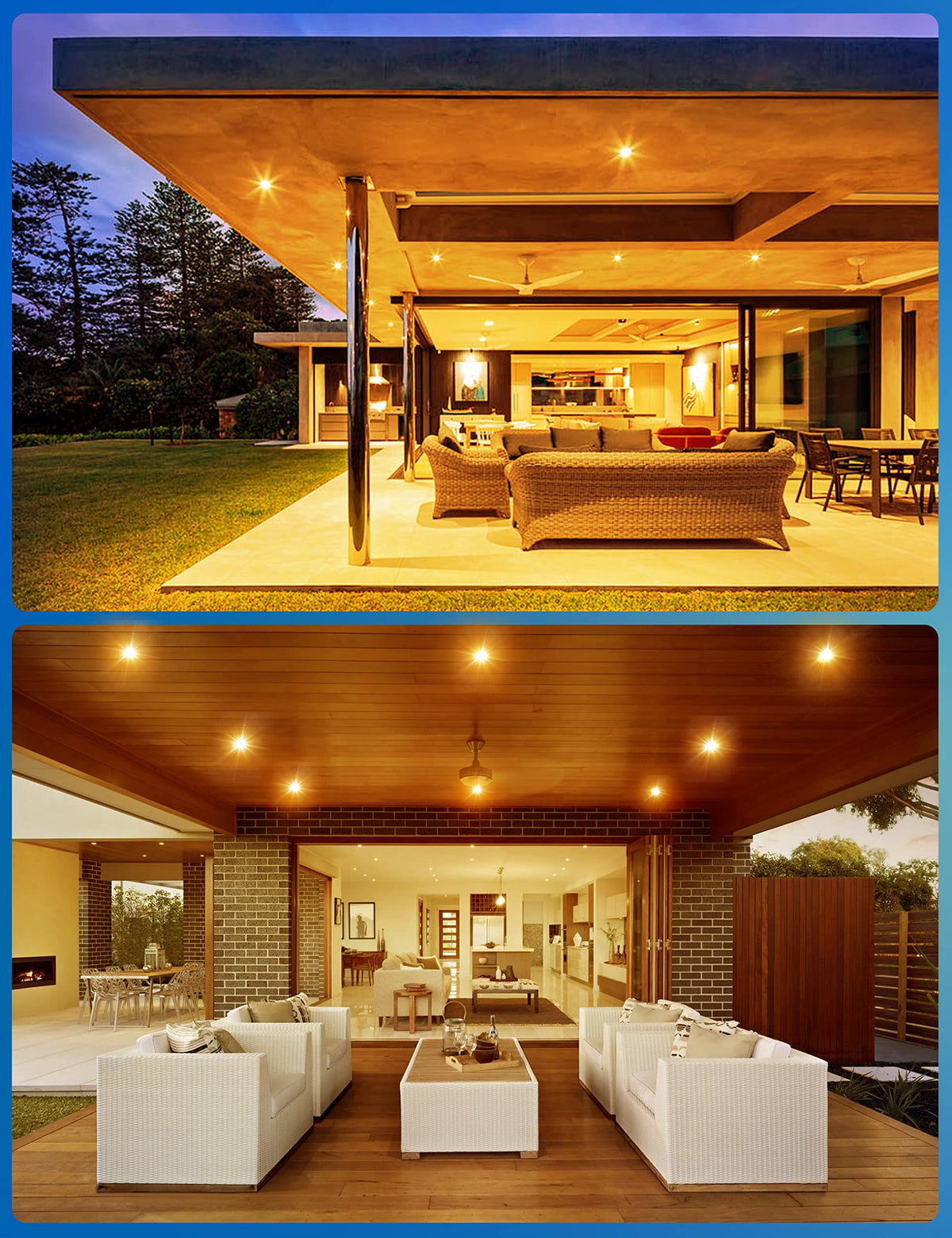 JandCase PAR30 flood bulb provides 1000 lumens for clear porch visibility