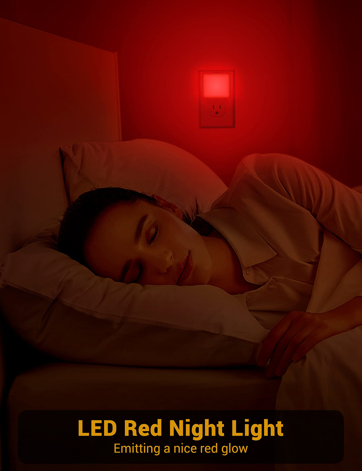 JandCase red night light provides an 180-degree beam for wide coverage.