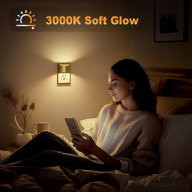 JandCase soft 3000K warm white glow ideal for bedrooms and nurseries.