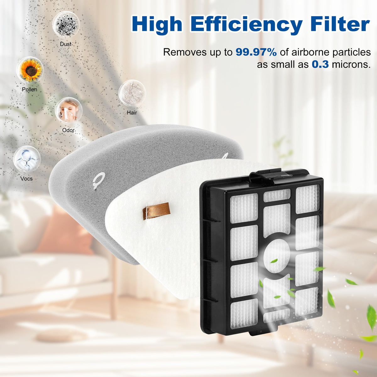 Janedtcyy cleaning brush visual: easy attachment for thorough filter care and debris removal.