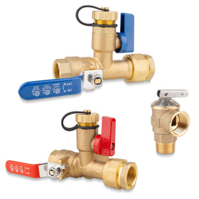Janhemei isolator valve front view shows durable brass construction for reliable service.