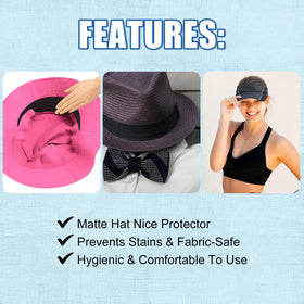 Janmercy baseball cap sweat liner adhesive area protecting cap from moisture