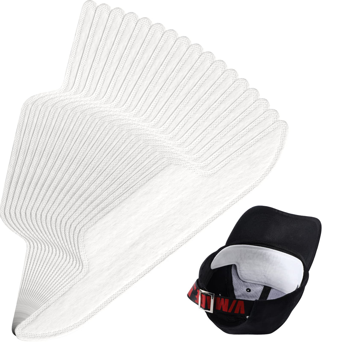 Janmercy hat sweat liner on a cap for sweat absorption during workouts