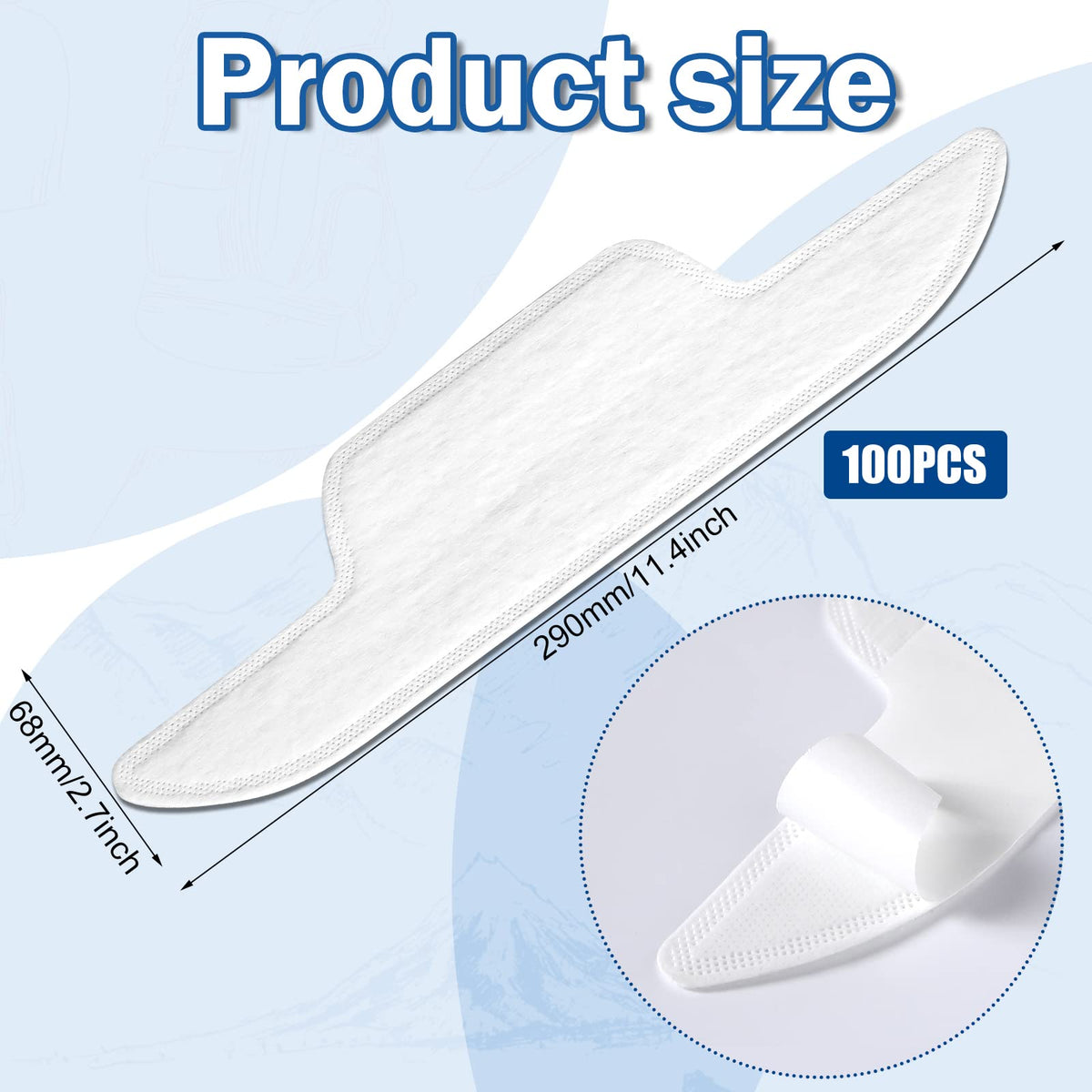 Disposable hat sweat liner pack protecting hats from oils and stains