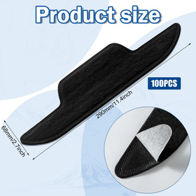 Janmercy hat sweat liner pack side view demonstrates discreet adhesive strips for quick application