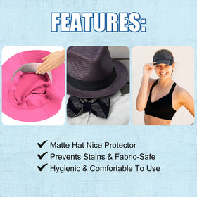 Janmercy white liner fits baseball and sun hats for versatile use