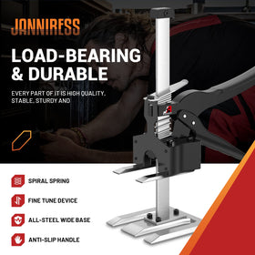 JANNIRESS lift height of 6.7 inches enables precise adjustments during install