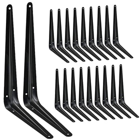 Janyang 12-inch shelf brackets with open design for versatile storage on boards